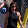 Victoria Beckham assiste à l'entraînement de foot de ses trois fils, le dimanche 30 septembre 2012 à Los Angeles.