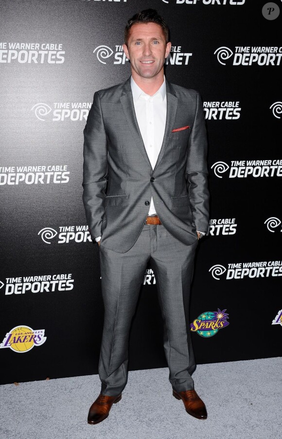 Robbie Keane lors du lancement des networks Time Warner Cable Sportsnet et Time Warner Cable Deportes aux studios Time Warner de Los Angeles le 1er octobre 2012