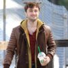 Daniel Radcliffe porte des cornes pour le film Horns réalisé par Alexandre Aja, le 2 octobre 2012.