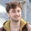 L'acteur Daniel Radcliffe porte des cornes pour le film Horns, le 2 octobre 2012.