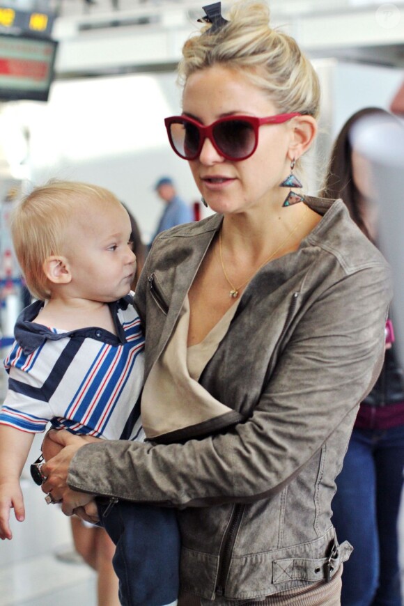 Kate Hudson avec son fils Bingham le 10 septembre 2012