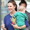 Jennifer Garner emmène le petit Samuel chez le médecin en compagnie de Seraphina, le 5 octobre 2012 à Los Angeles