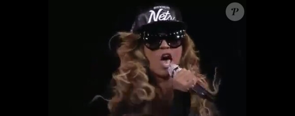 Beyoncé sur la scène du Barclays Center à Brooklin (New York), le samedi 6 octobre 2012.