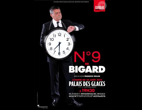 N°9 de Bigard de et avec Jean-Marie Bigard, mise en scène de François Rollin, au Palais des Glaces jusqu'au 31 décembre 2012.