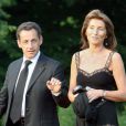  Nicolas Sarkozy et Cécilia Attias à Hohen Luckow, en Allemagne, le 6 juin 2007. 