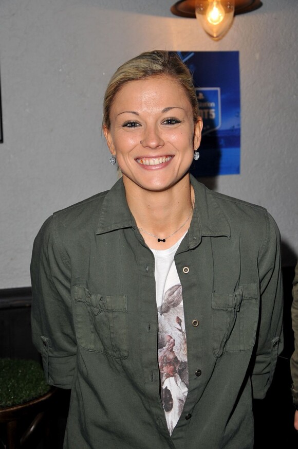 Laure Boulleau lors de la soirée de lancement du Playstation Foot 5 au bar Le Players le 9 octobre 2012 à Paris