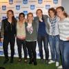 Une partie de l'équipe féminine du PSG lors de la soirée de lancement du Playstation Foot 5 au bar Le Players le 9 octobre 2012 à Paris