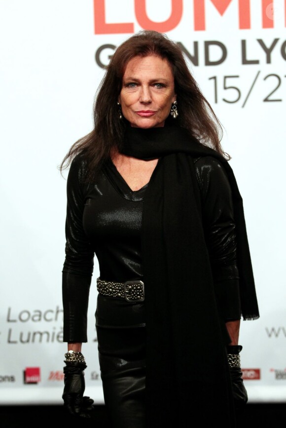 Jacqueline Bisset lors de la cérémonie d'ouverture du Festival Lumière de Lyon avec la projection de L'Epouvantail le 15 octobre 2012