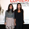 Géraldine Nakache et Leïla Bekhti lors de la cérémonie d'ouverture du Festival Lumière de Lyon avec la projection de L'Epouvantail le 15 octobre 2012