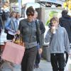 Helena Christensen va chercher son fils Mingus à la sortie de l'école à New York, le 16 octobre 2012.