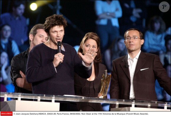 Bertrand Cantat lors des Victoires de la Musique, le 10 mars 2002.