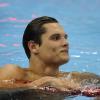 Florent Manaudou à Londres le 3 août 2012 lors des Jeux Olympiques