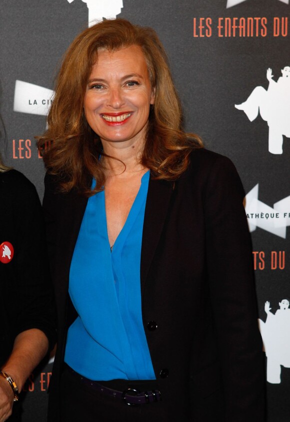 Valérie Trierweiler lors du vernissage de l'exposition sur le film Les Enfants du Paradis à Paris, le 22 octobre 2012.