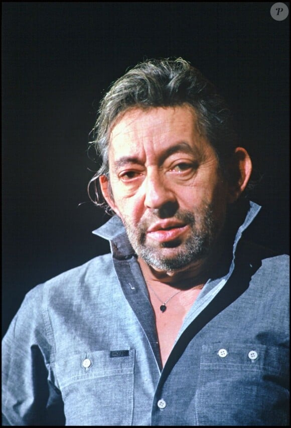 Serge Gainsbourg au Zénith à Paris en 1988.