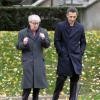 Woody Allen et John Turturro sur le tournage du film Fading Gigolo à New York le 25 octobre 2012