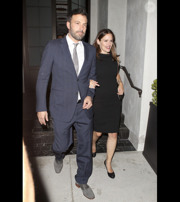 Ben Affleck et Jennifer Garner de sortie. Ils se sont rendus à une soirée caritative pour récolter de l'argent pour les enfants. Los Angeles, 25 octobre 2012