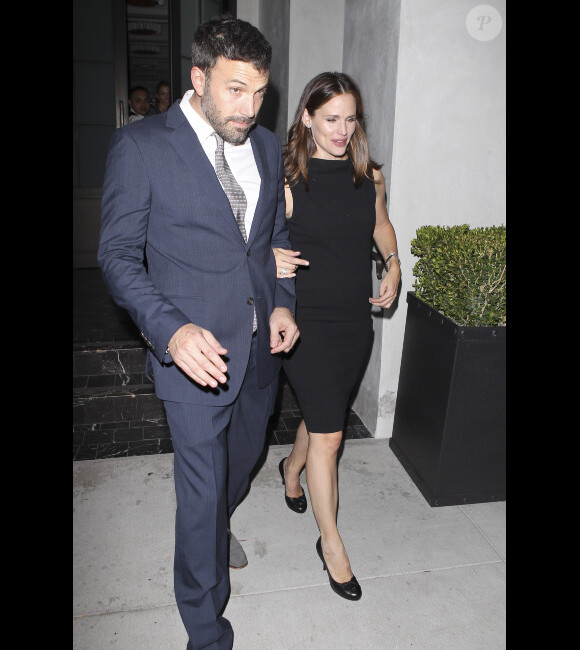 Ben Affleck et Jennifer Garner de sortie. Ils se sont rendus à une soirée caritative pour récolter de l'argent pour les enfants. Los Angeles, 25 octobre 2012
