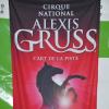 Affiche du spectacle Ellipse lors du Gala d'ouverture du Cirque national Alexis Gruss à Paris le 29 Octobre 2012.