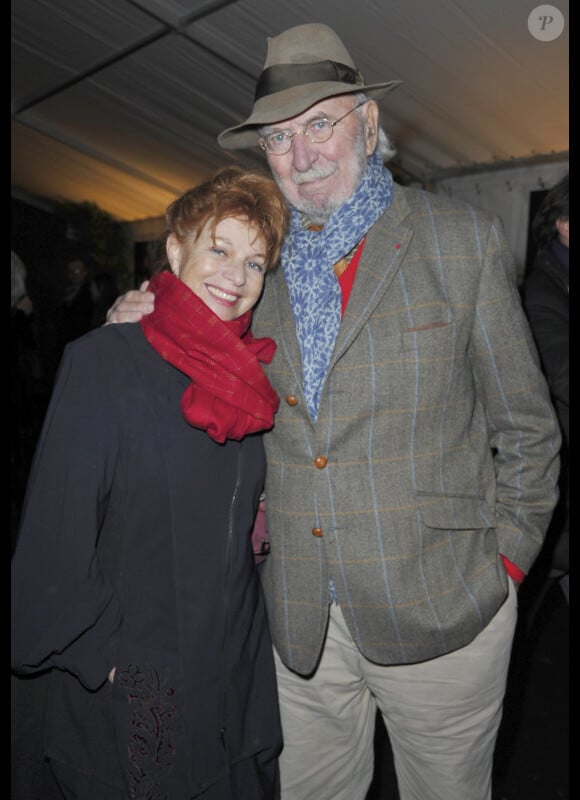 Jean-Pierre Marielle et sa femme Agathe au Gala d'ouverture du Cirque national Alexis Gruss à Paris le 29 Octobre 2012.