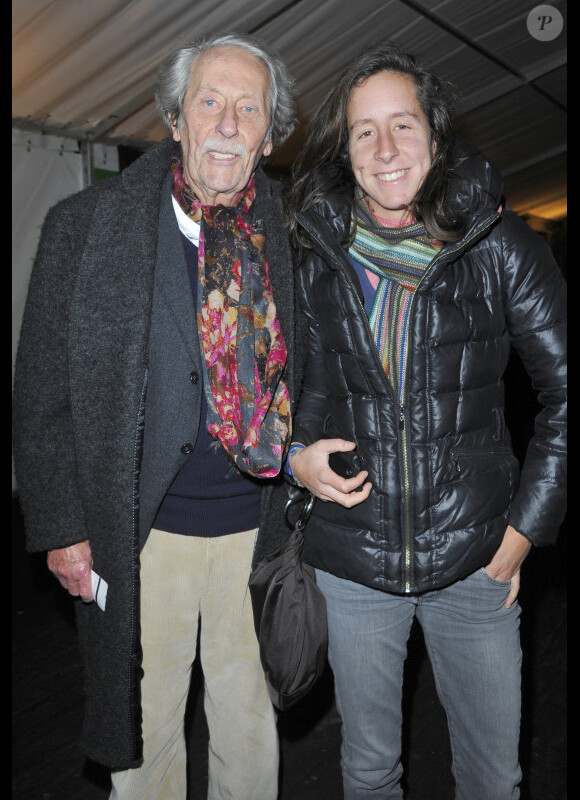 Jean Rochefort et sa fille Louise au Gala d'ouverture du Cirque national Alexis Gruss à Paris le 29 Octobre 2012.