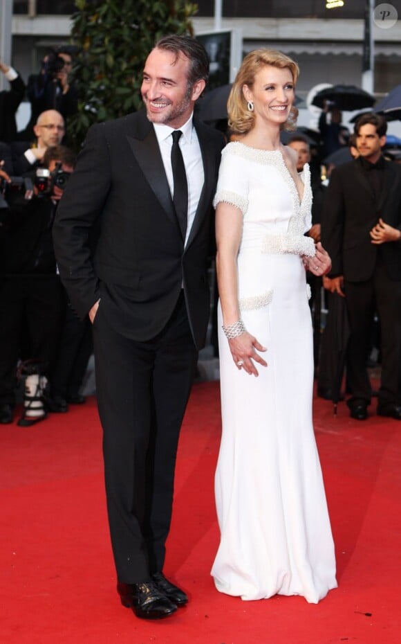 Jean Dujardin et Alexandra Lamy lors du Festival de Cannes 2012