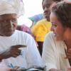 Amel Bent nouvelle marraine du programme Always-UNESCO au Sénégal le 18 septembre 2012.