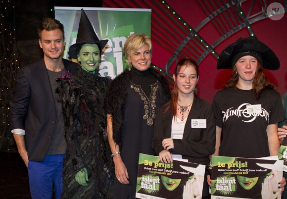 La princesse Laurentien des Pays-Bas lors de la finale du concours Talent door Taal, le 30 octobre 2012 au Circustheater de La Haye.