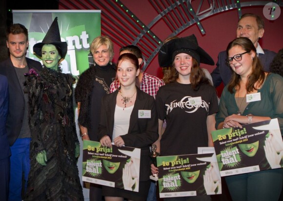 La princesse Laurentien des Pays-Bas lors de la finale du concours Talent door Taal, le 30 octobre 2012 au Circustheater de La Haye.