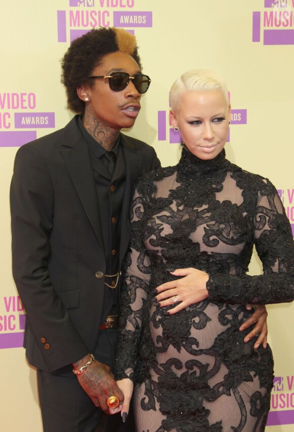 Wiz Khalifa et Amber Rose à la cérémonie des MTV Video Music Awards 2012 à Los Angeles, le 6 septembre dernier.