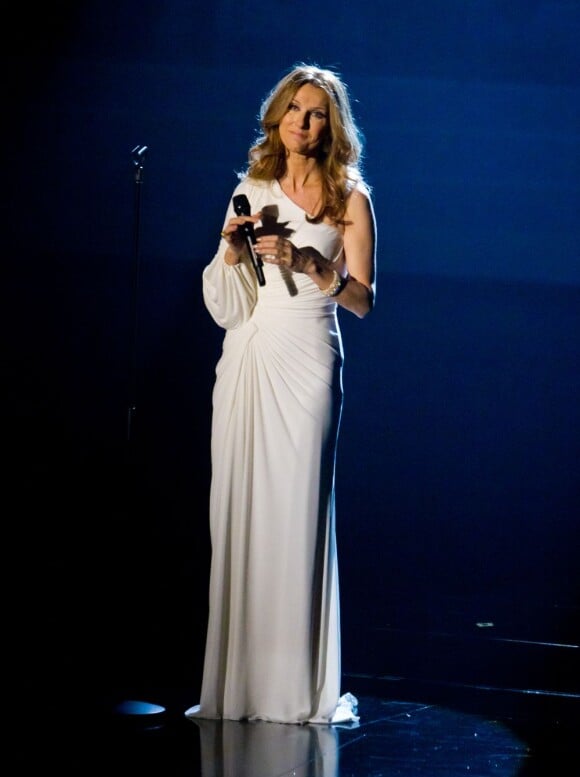 Céline Dion en concert à Las Vegas le 15 mars 2011.