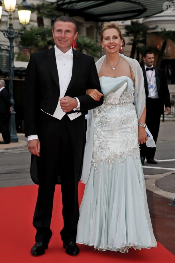 Sergueï Bubka et sa femme le 2 juillet 2011