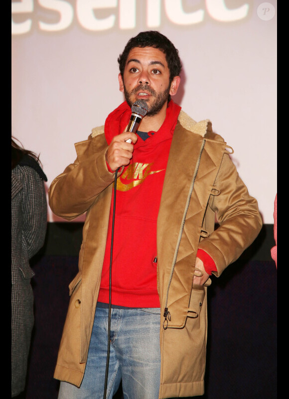 EXCLU - Manu Payet lors de l'avant-première du film Nous York à Versailles au cinéma Le Cyrano le vendredi 2 novembre 2012