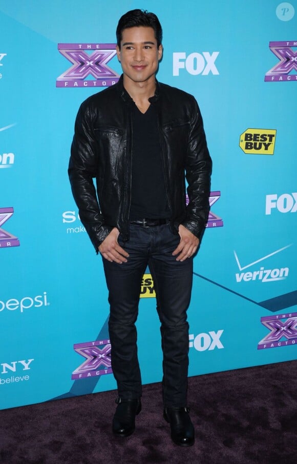 Mario Lopez à la soirée des finalistes de X Factor à Los Angeles le 5 novembre 2012.