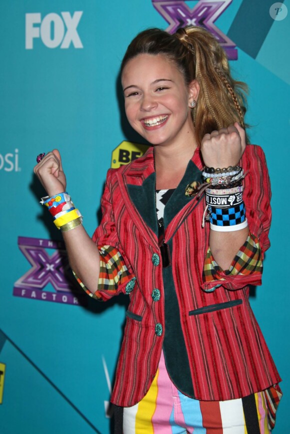Beatrice Miller à la soirée des finalistes de X Factor à Los Angeles le 5 novembre 2012.