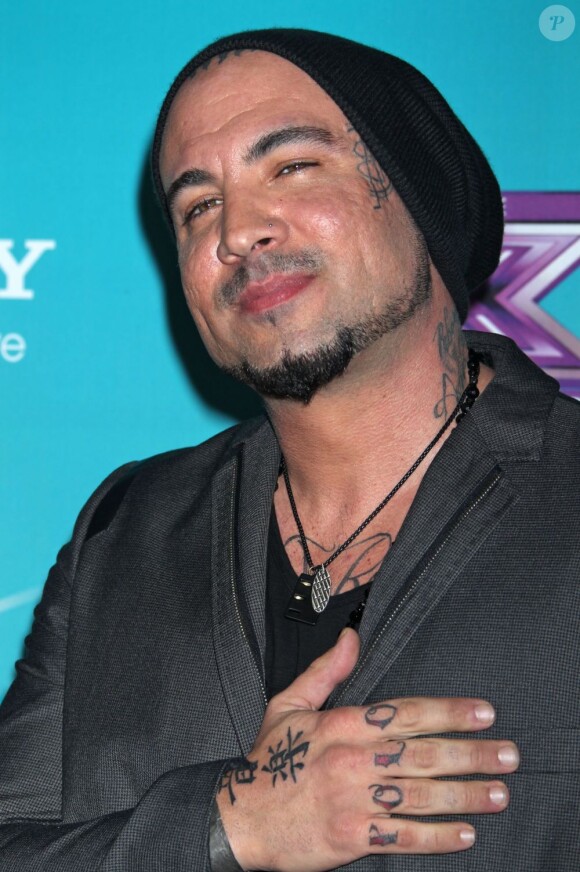 Vino Alan à la soirée des finalistes de X Factor à Los Angeles le 5 novembre 2012.
