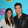 Mario Lopez et Courtney Mazza à la soirée des finalistes de X Factor à Los Angeles le 5 novembre 2012.