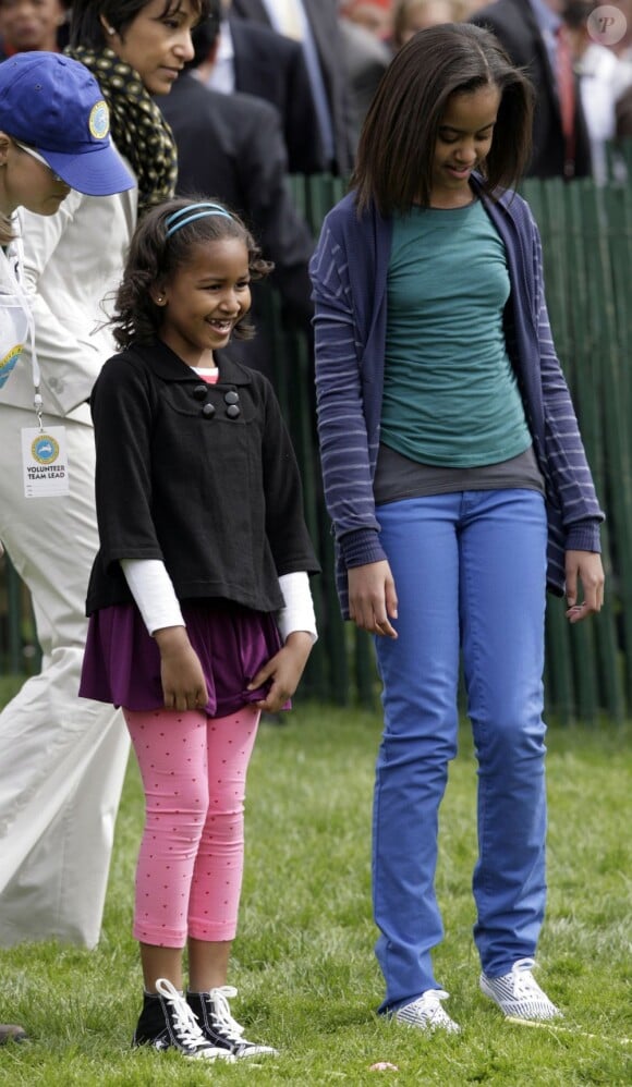 Sasha et Malia Obama, adorables en avril 2009