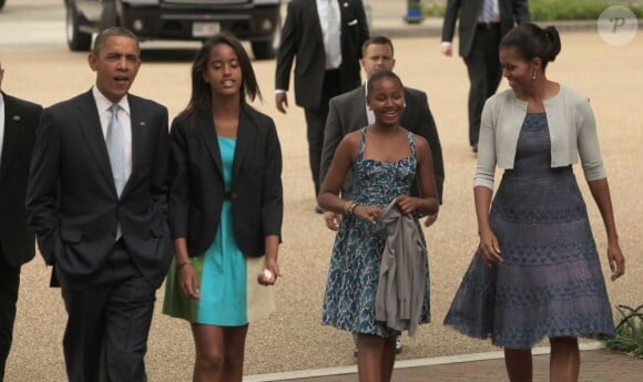 Sasha et Malia Obama sur leur 31 en oaût 2012