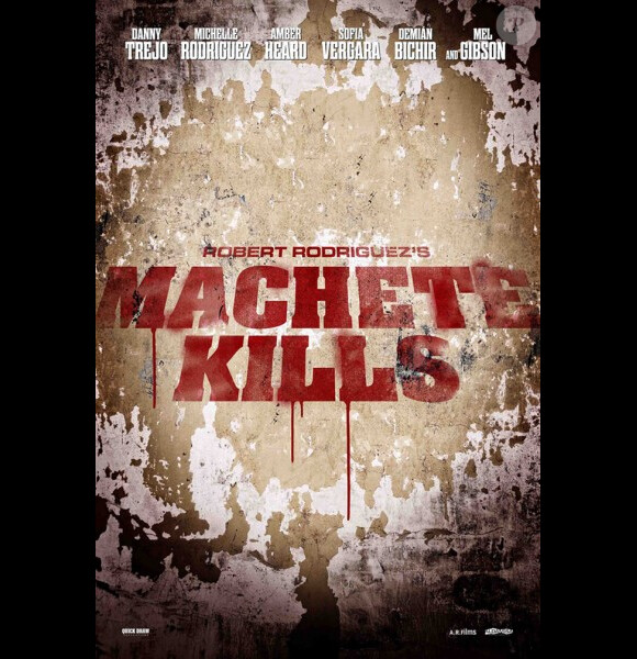Une affiche teaser pour Machete Kills de Robert Rodriguez.