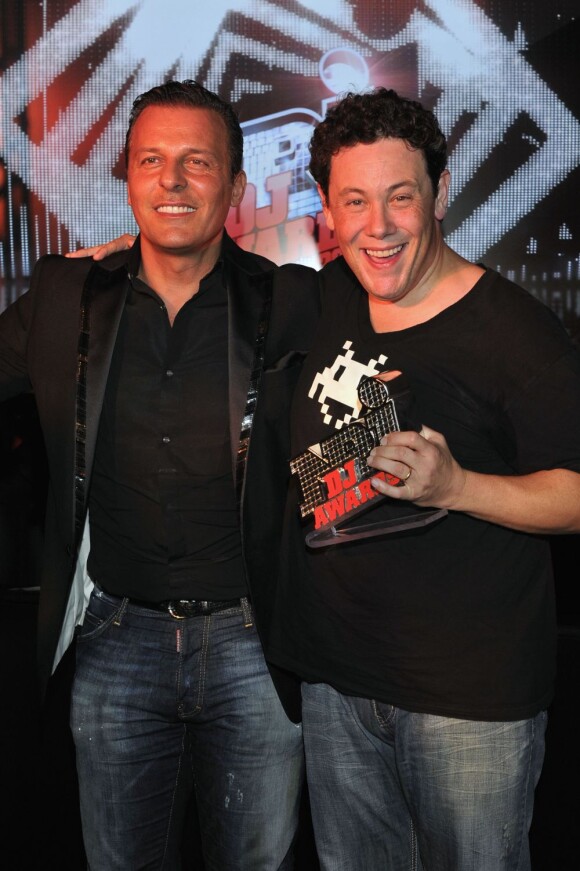 Jean-Roch et Joachim Garraud lors de la 1e édition des NRJ DJ Awards, le 7 novembre 2012 au Club Life à Monaco.