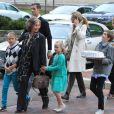  Cristina d'Espagne et son mari Iñaki Urdangarin avec la reine Sofia et leurs quatre enfants le 30 avril 2012 à Washington. 