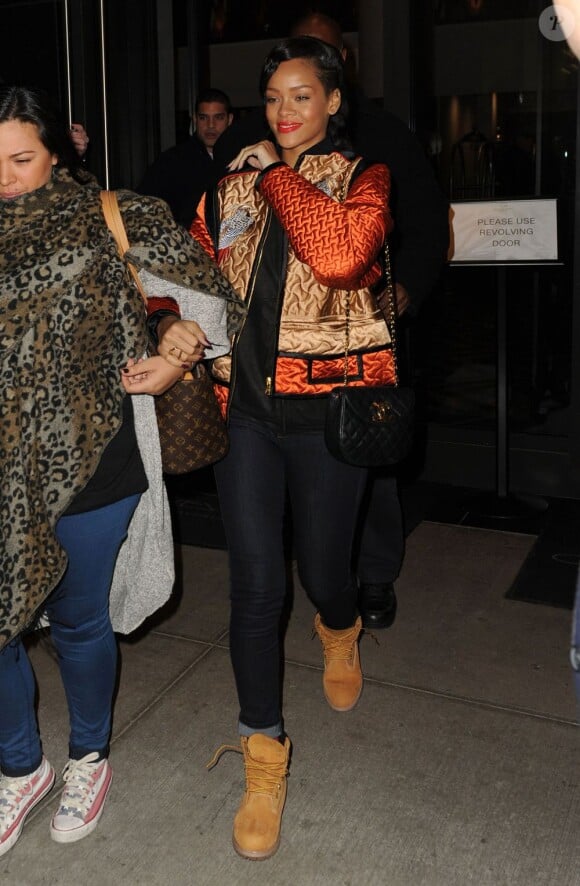 Rihanna à New York, le 9 Novembre 2012.