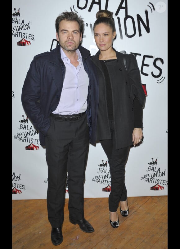 Clovis Cornillac et Lilou Fogli lors du 51e Gala de l'Union des artistes au cirque Alexis Gruss à Paris le 12 novembre 2012.