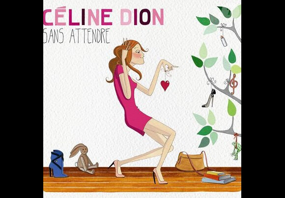 Pochette de Sans Attendre l'album de Céline Dion dans les bacs depuis le 5 novembre 2012.