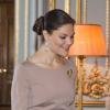 La princesse Victoria recevait le 13 novembre 2012 Ewa Kopacz, présidente de la Diète polonaise (chambre basse du Parlement), au palais royal Drottningholm à Stockholm.