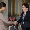 Victoria de Suede recevait le 13 novembre 2012 Ewa Kopacz, présidente de la Diète polonaise (chambre basse du Parlement), au palais royal Drottningholm à Stockholm.