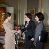La princesse héritière Victoria de Suede recevait le 13 novembre 2012 Ewa Kopacz, présidente de la Diète polonaise (chambre basse du Parlement), au palais royal Drottningholm à Stockholm.