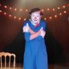 Pierre Etaix est le clown Yoyo pour le nouveau spectacle du cirque Joseph Bouglione à Chatou dans les Yvelines, 1964.