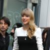 Taylor Swift quitte les studios de la radio NRJ où elle est allée faire la promotion de son nouvel album. À Paris, le 8 novembre 2012.