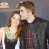 Kristen Stewart et Robert Pattinson lors du photocall du film Twilight - chapitre 5 : Révélation (2e partie) à Madrid le 15 novembre 2012